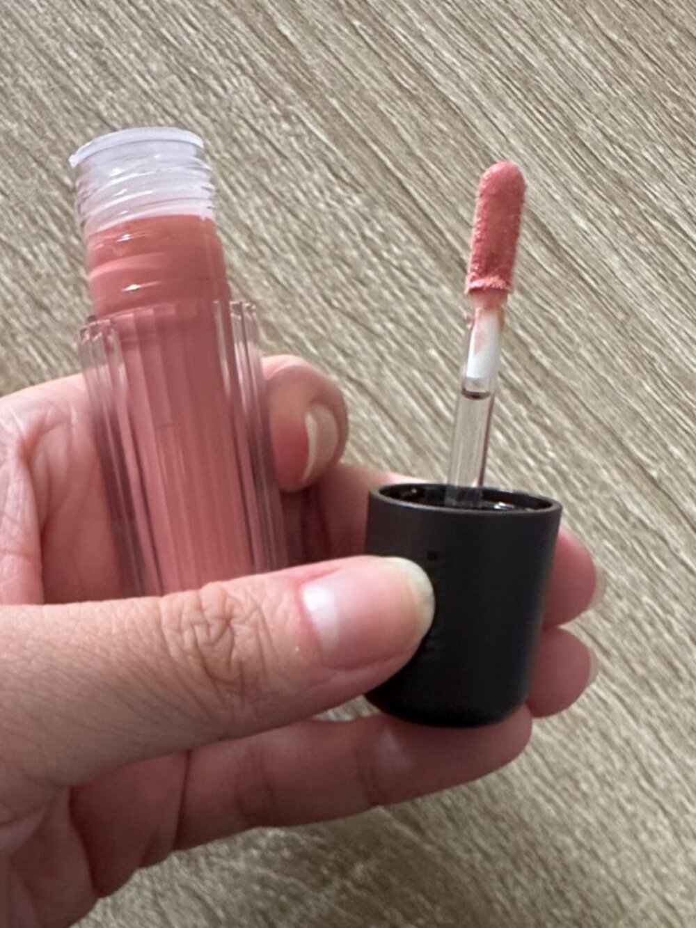 m.ph by Mary Phillips Lip Gloss in PRETTY PLEASE - soft peach shimmer